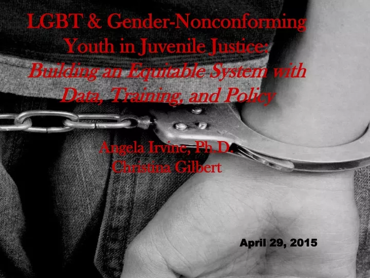 lgbt gender nonconforming youth in juvenile n.
