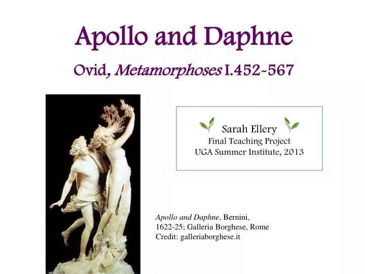 PPT - Apollo And Daphne PowerPoint Presentation, Free Download - ID:9394030