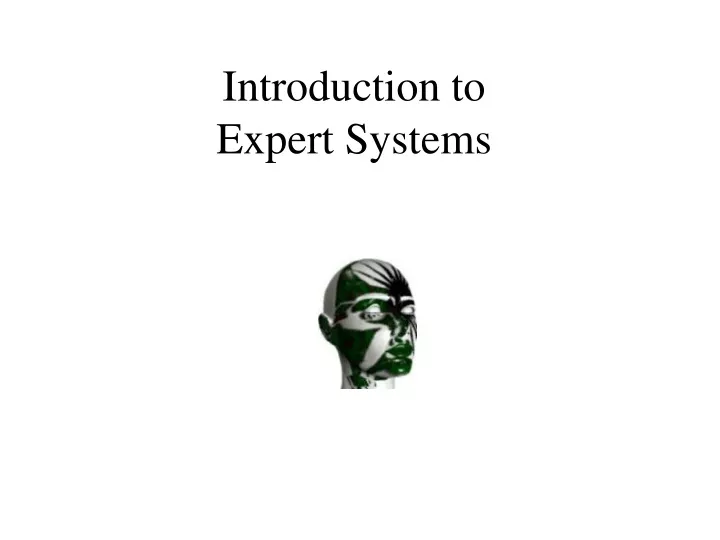 expert system presentation pdf