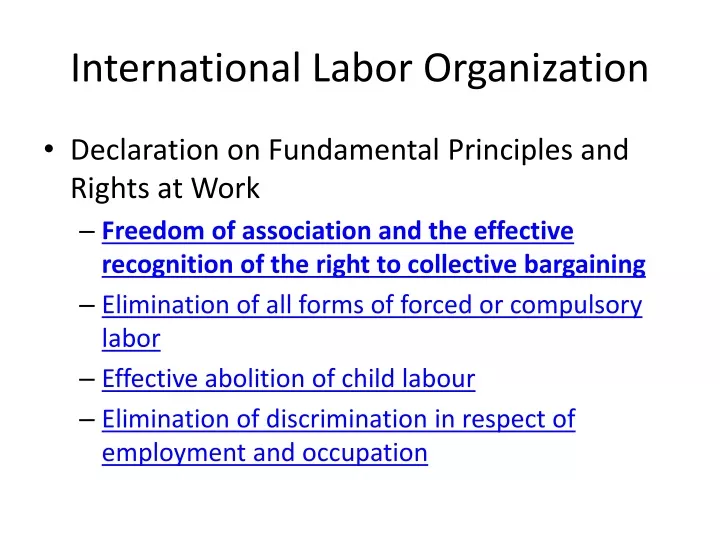 international labor organization n.