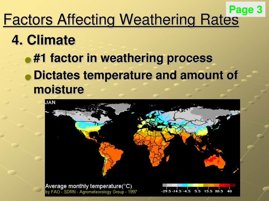 What Are The 4 Factors That Affect Weathering Rate