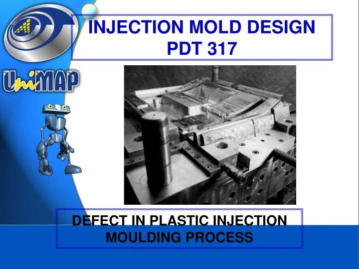 PPT DEFECT IN PLASTIC INJECTION MOULDING PROCESS PowerPoint