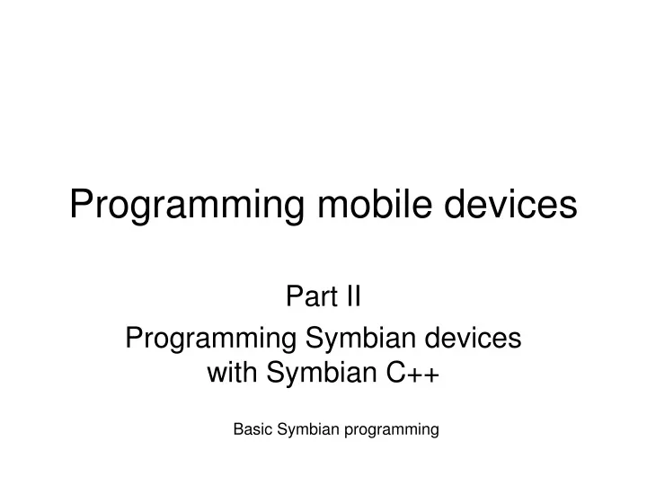 programming mobile devices n.