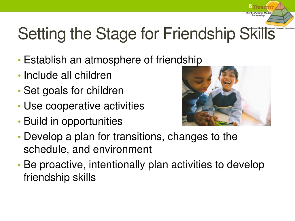 Ppt Promoting Childrens Success Developing Friendship Skills