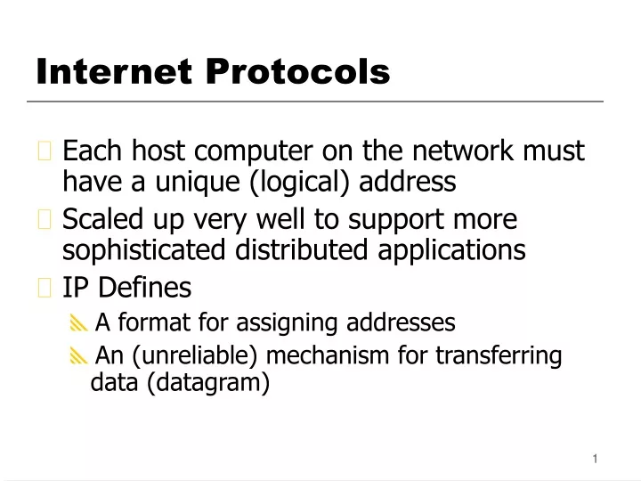 PPT - Internet Protocols PowerPoint Presentation, free download - ID ...