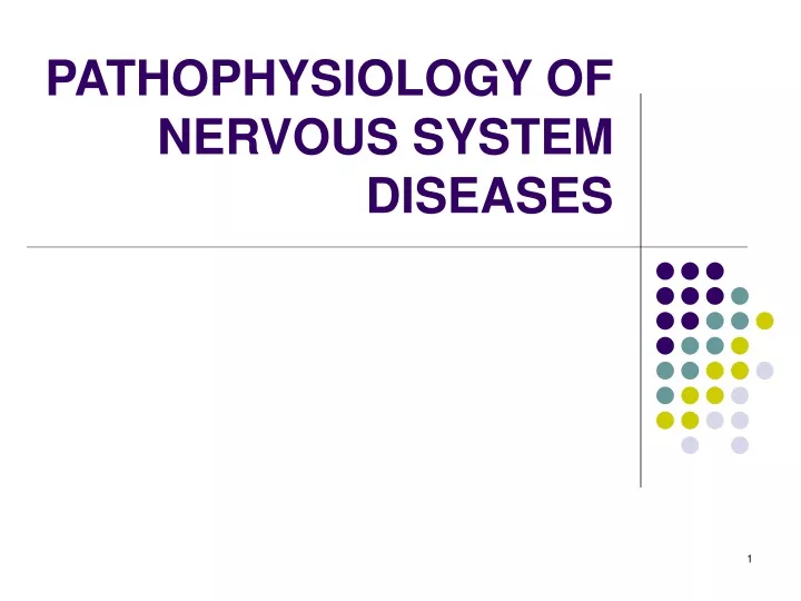 nervous system diseases powerpoint presentation