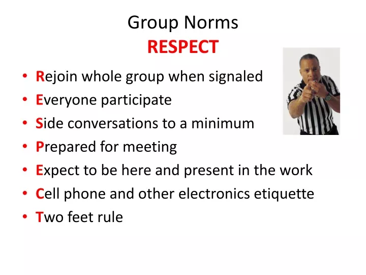 PPT - Group Norms RESPECT PowerPoint Presentation, free download - ID ...