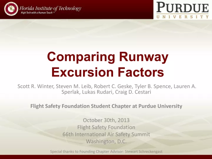 runway excursion presentation