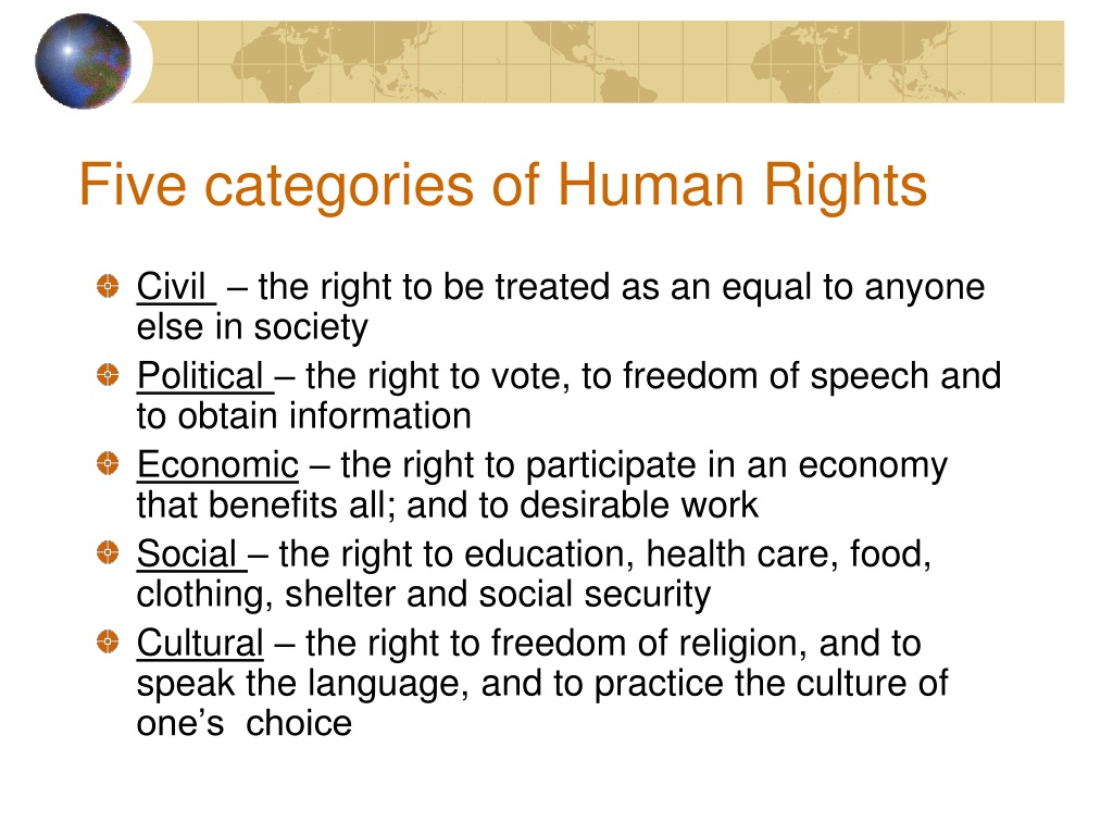 ppt-five-primary-categories-of-human-rights-powerpoint-presentation