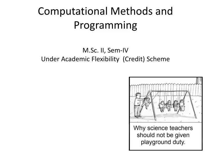 PPT - Computation as a third pillar of science PowerPoint Presentation ...