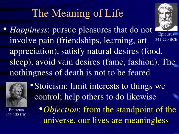 what is the meaning of life presentation