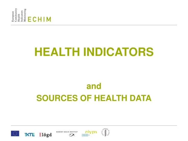 health indicators n.
