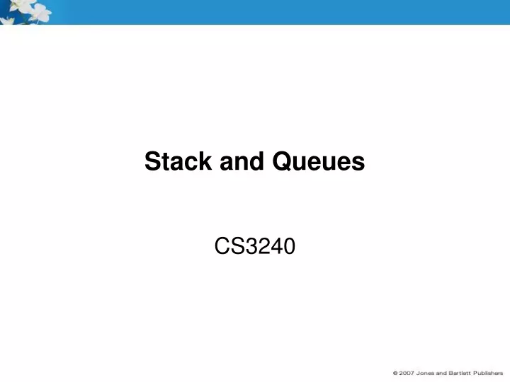 PPT - Stack And Queues PowerPoint Presentation, Free Download - ID:9408700