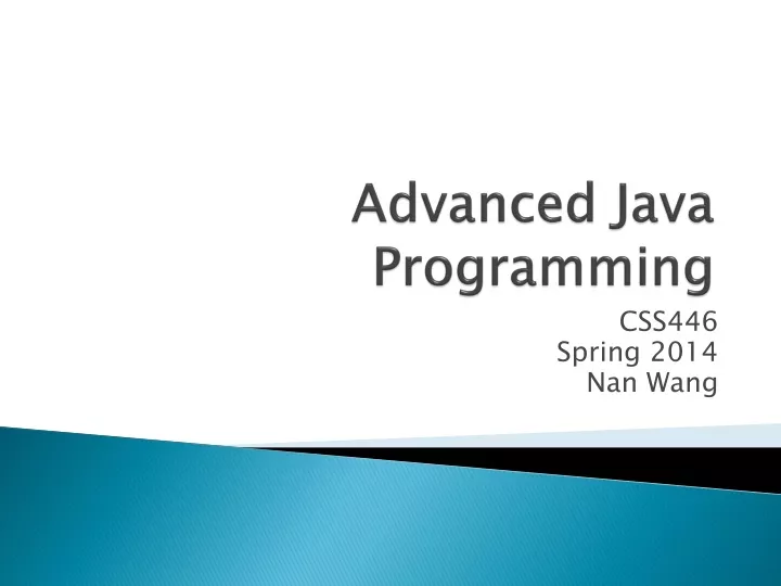 PPT - Advanced Java Programming PowerPoint Presentation, Free Download ...