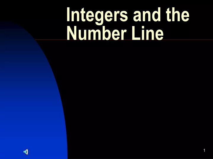 integers and the number line n.