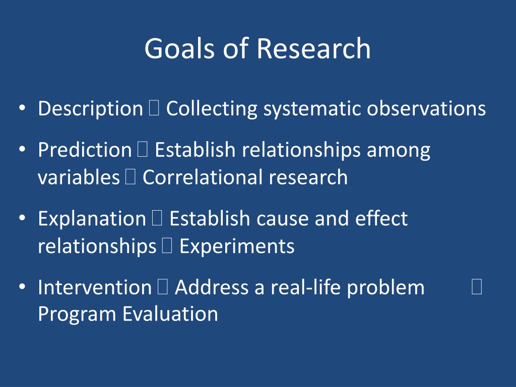 definition of research goal