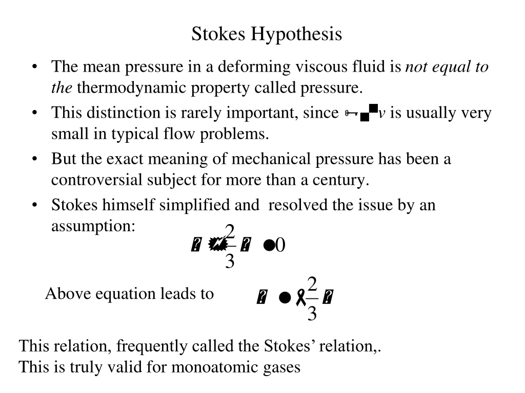 stokes hypothesis wikipedia