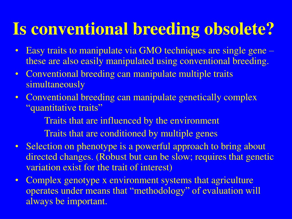 PPT - Introduction To Plant Breeding ... PowerPoint Presentation, Free ...