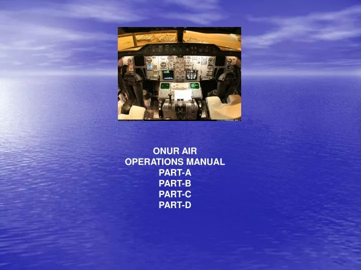 onur air operations manual part a part b part n.