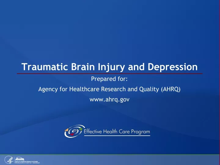 PPT - Traumatic Brain Injury And Depression PowerPoint Presentation ...