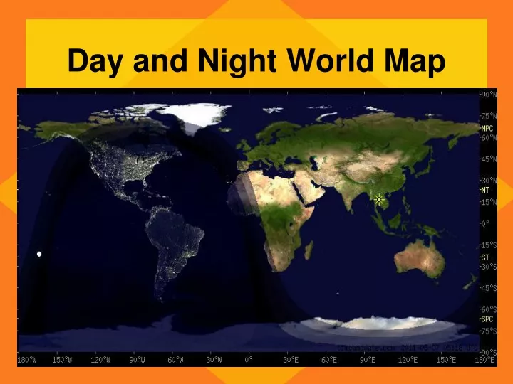 PPT Day and Night World Map PowerPoint Presentation, free download ID9414786