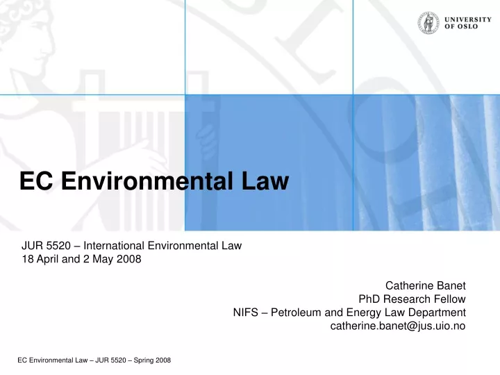 PPT - EC Environmental Law PowerPoint Presentation, Free Download - ID ...