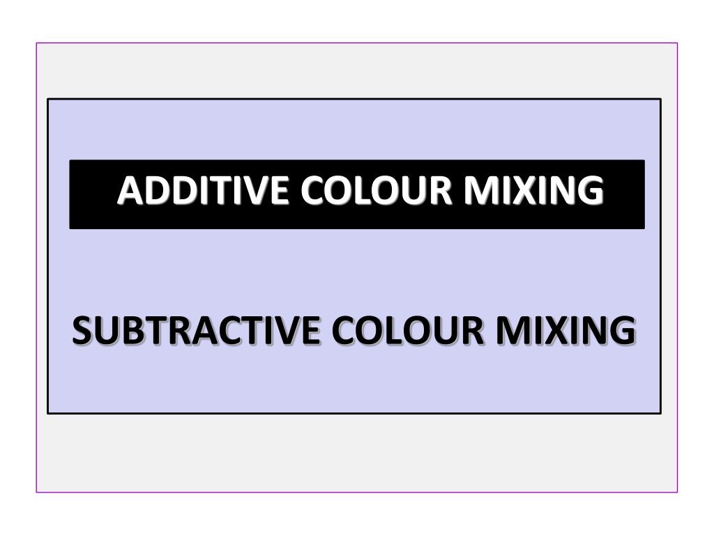 How to Mix Color Using Subtractive Color Blending - First Source