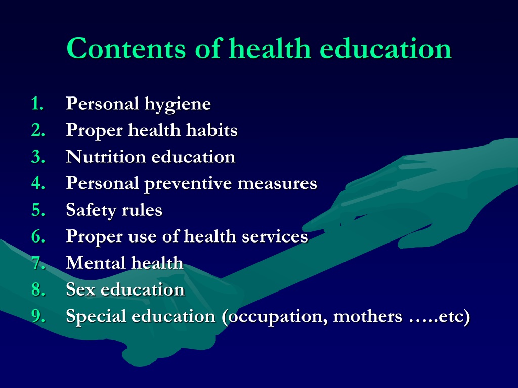 health education topics for presentation