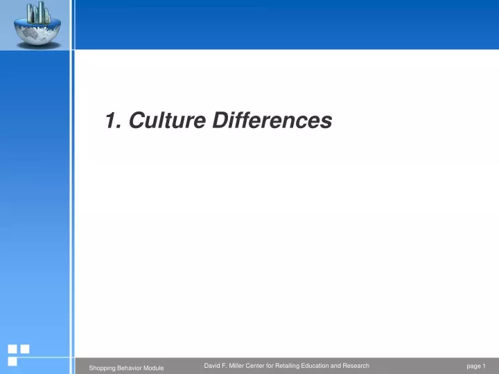 1 culture differences n.