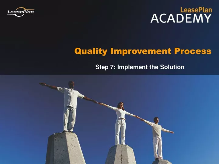 quality improvement process n.