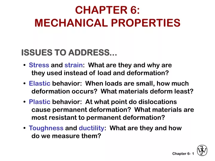 PPT - CHAPTER 6: MECHANICAL PROPERTIES PowerPoint Presentation, Free ...