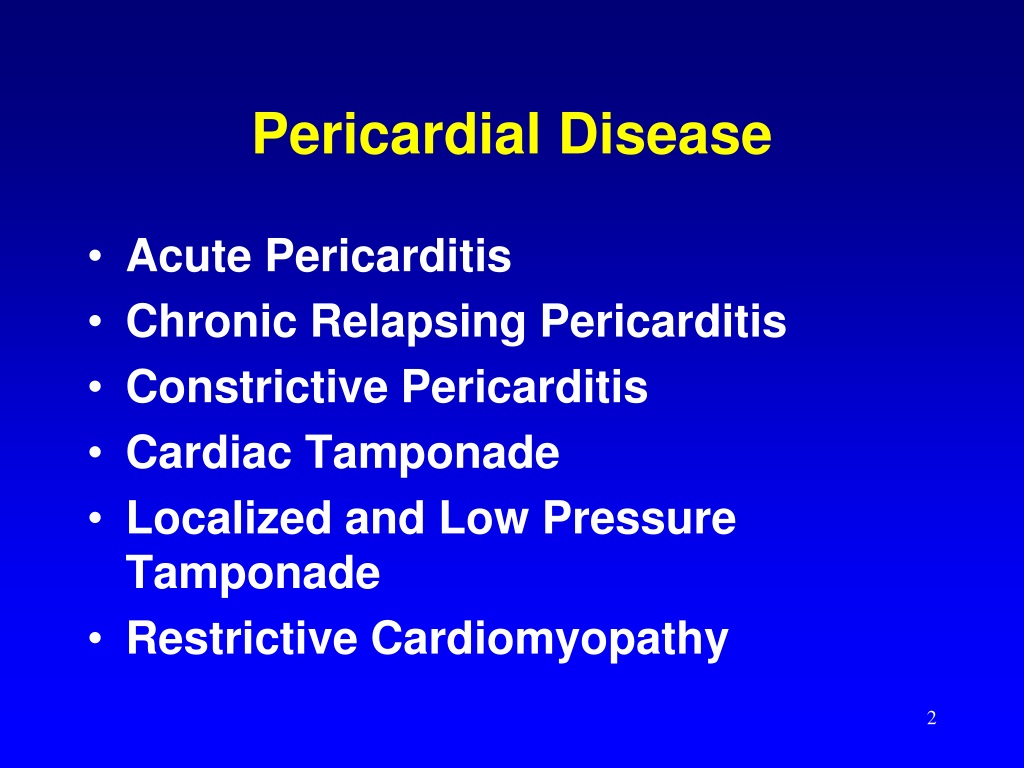 PPT - Pericardial Disease PowerPoint Presentation, free download - ID ...