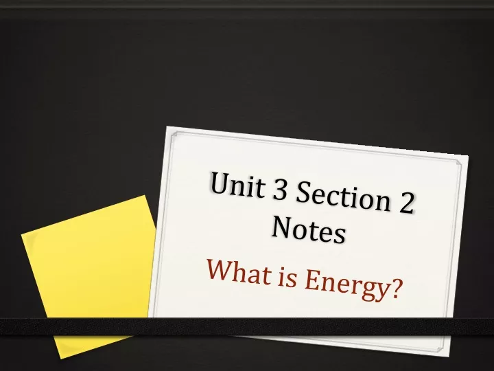 unit 3 section 2 notes n.