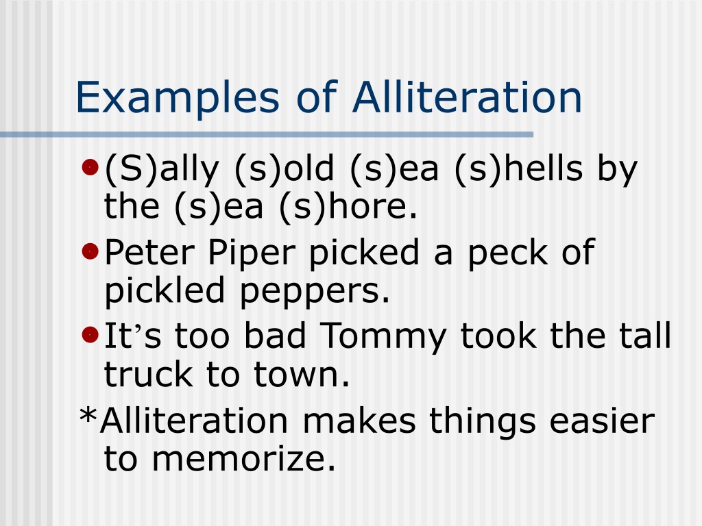 define flat character alliteration definition