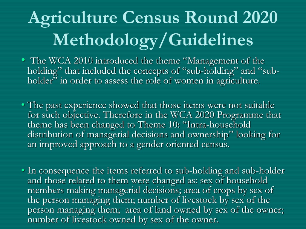 Ppt The Gender Disaggregated Data In Agriculture And Rural Development Powerpoint Presentation