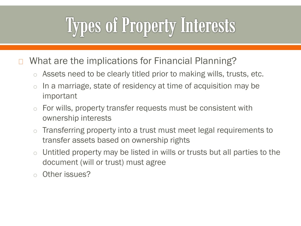 PPT - Types of Property Interests in Finance PowerPoint Presentation ...