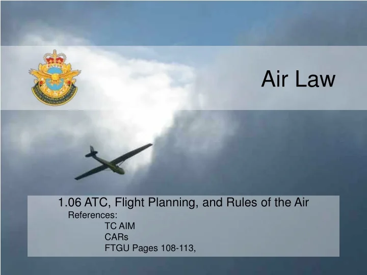 PPT Air Law PowerPoint Presentation, free download ID9427023