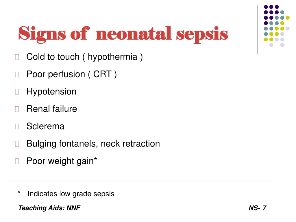 clinical presentation of neonatal sepsis