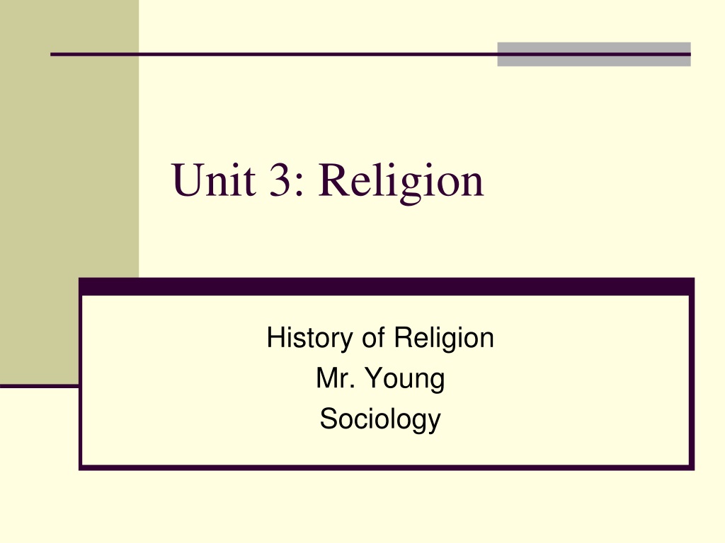 Ppt Unit 3 Religion Powerpoint Presentation Free Download Id 9428389