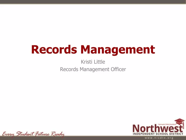 PPT - Records Management PowerPoint Presentation, Free Download - ID ...