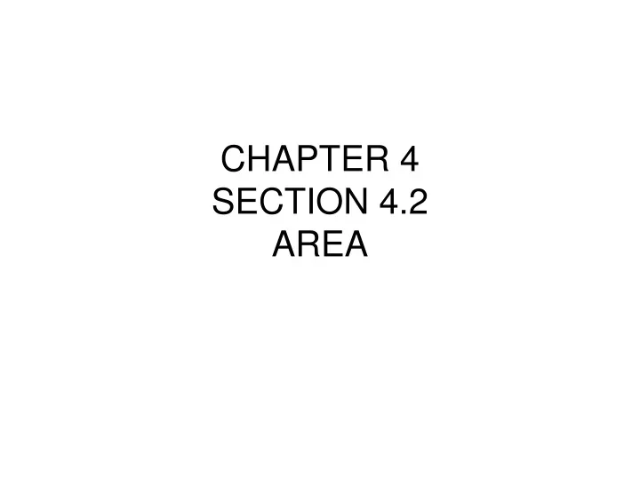 chapter 4 section 4 2 area n.
