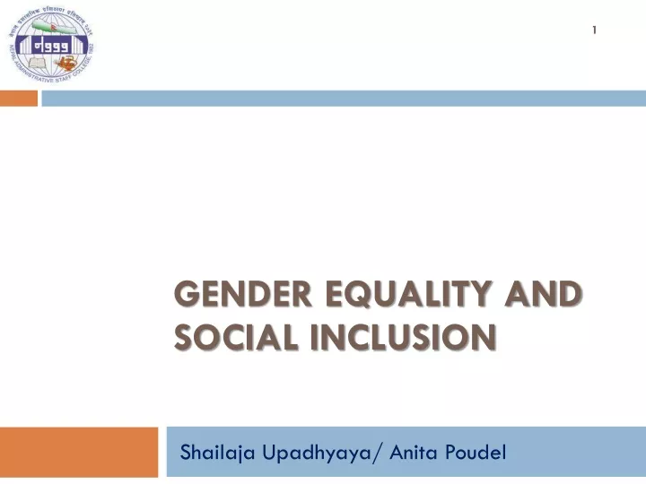 Ppt Gender Equality And Social Inclusion Powerpoint Presentation Free Download Id