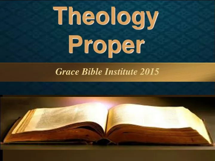 PPT - Theology Proper PowerPoint Presentation, free download - ID:9433422