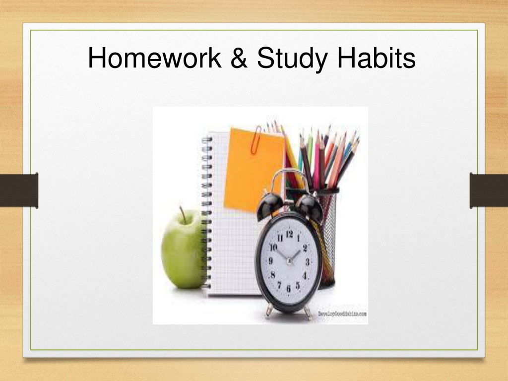 how does homework teach study habits