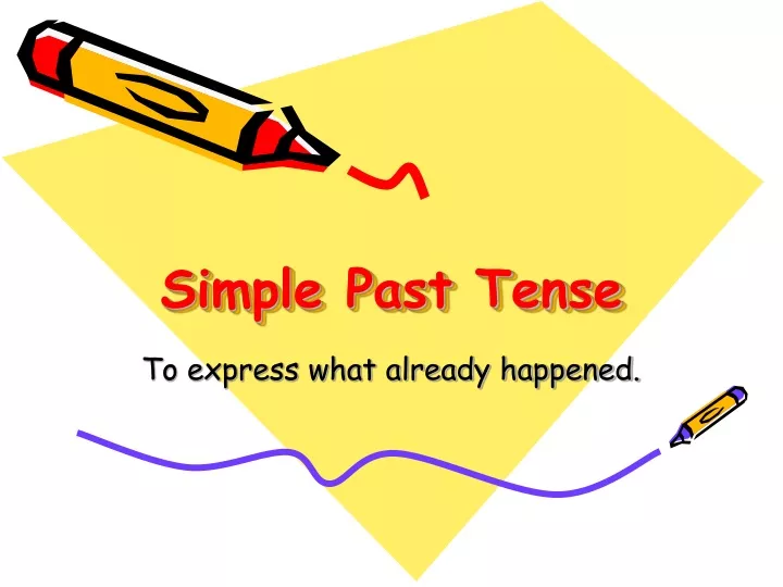 presentation on simple past tense