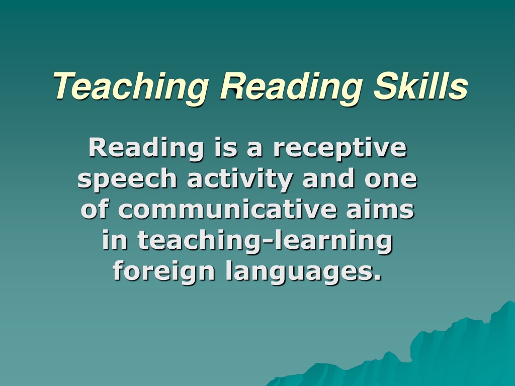 powerpoint presentation for reading skills