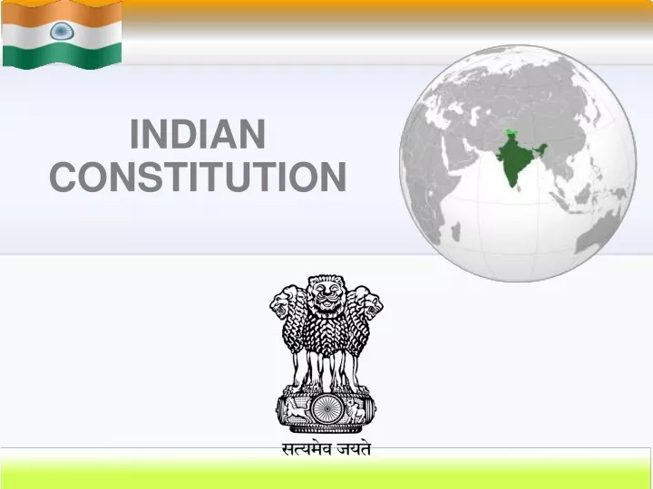 PPT - INDIAN CONSTITUTION PowerPoint Presentation, Free Download - ID ...