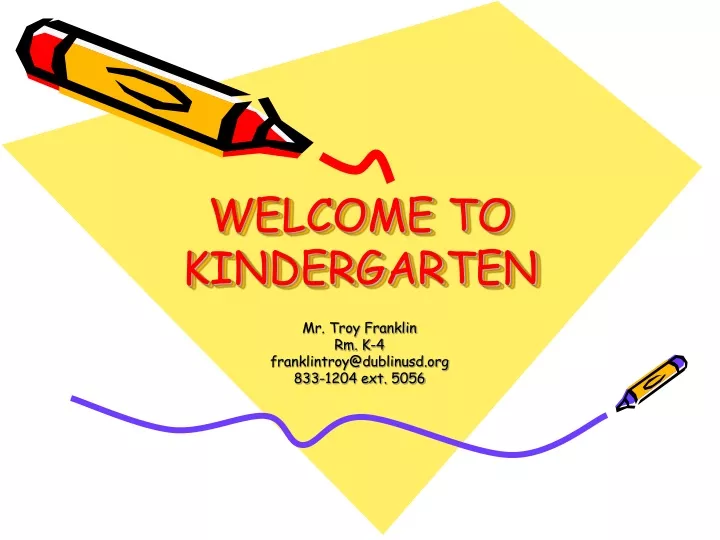 welcome to kindergarten n.