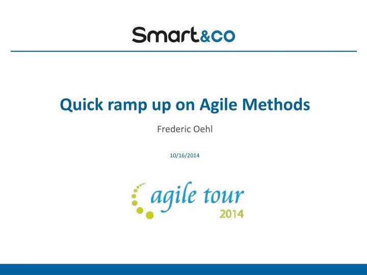 PPT Quick ramp up on Agile Methods PowerPoint Presentation, free