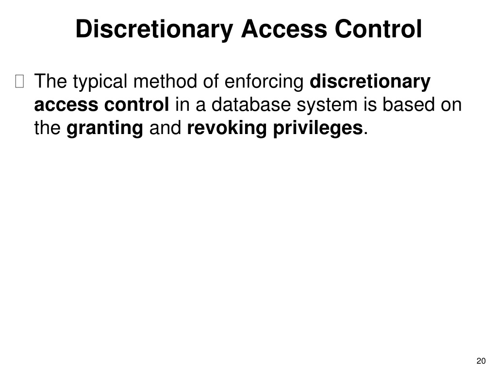 Discretionary access control что это